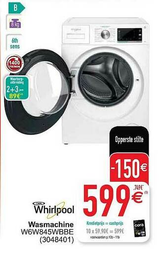 Cora Wasmachine aanbieding