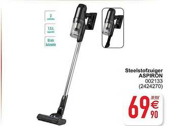 Cora Steelstofzuiger Aspiron aanbieding