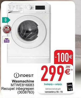 Cora Wasmachine aanbieding