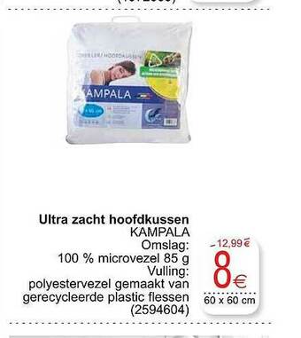 Cora Ultra Zacht Hoofdkussen aanbieding