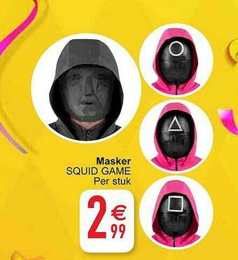 Cora Masker Squid Game aanbieding