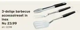 GAMMA Barbecue Accessoireset in Inox aanbieding