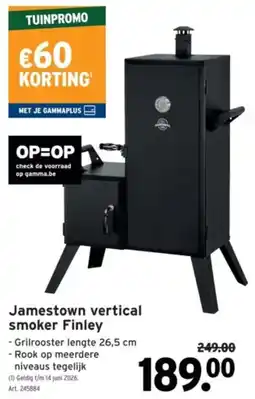 GAMMA Jamestown vertical smoker Finley aanbieding