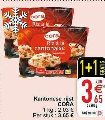 Cora Kantonese Rijst aanbieding