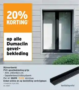 GAMMA PVC Gevelbekleding Grijs aanbieding