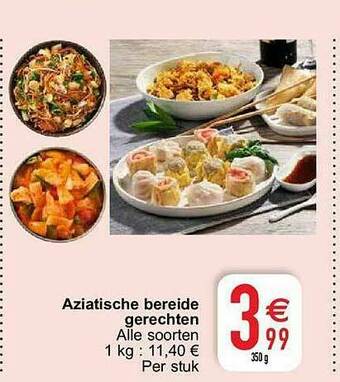Cora Aziatische Bereide Gerechten aanbieding