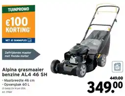 GAMMA Alpina grasmaaier benzine AL4.46 SH aanbieding