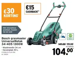 GAMMA Bosch grasmaaier UniversalRotak 34-405 aanbieding