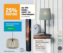 GAMMA Gamma Tafellamp Noor aanbieding