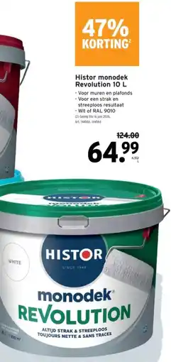 GAMMA Histor Monodek Revolution aanbieding