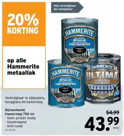 GAMMA Hammerite Hamerslag aanbieding