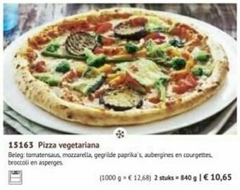 Pizza vegetariana