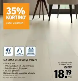 GAMMA Gamma Clickvinyl volera aanbieding