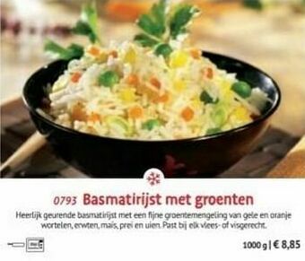 Bofrost Basmatirijst met groenten aanbieding