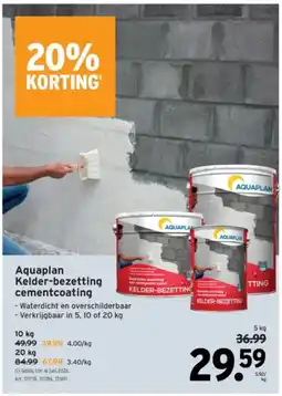 GAMMA Aquaplan Kelder Bezetting cementcoating aanbieding