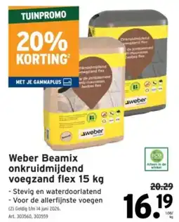 GAMMA Weber Beamix onkruidmijdend voegzand flex aanbieding