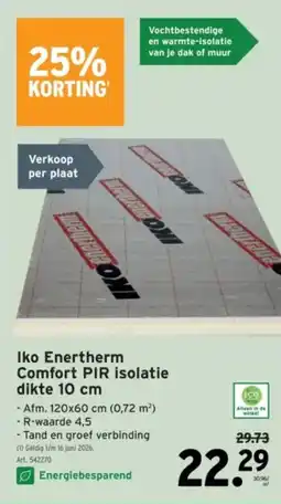 GAMMA Iko Enertherm Comfort PIR isolatie dikte aanbieding