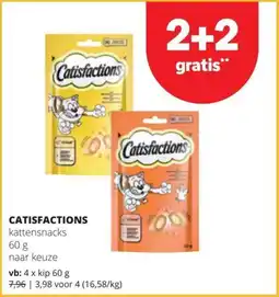 Spar Catisfactions kattensnacks aanbieding