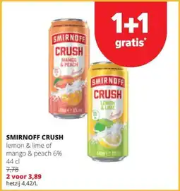 Spar Smirnoff Crush aanbieding
