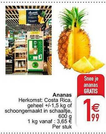 Cora Ananas aanbieding