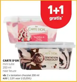 Spar Carte D'OR mini tube aanbieding