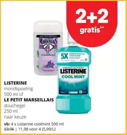 Spar Listerine of Le Petit Marseillais aanbieding