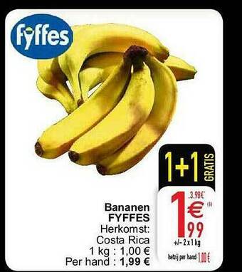 Cora Bananen aanbieding