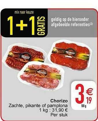 Cora Chorizo aanbieding