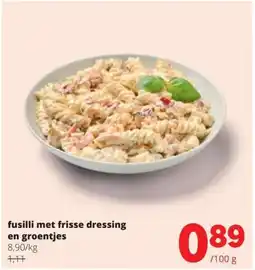 Spar Fusilli met frisse dressing en groentjes aanbieding