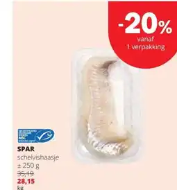Spar Spar schelvishaasje aanbieding