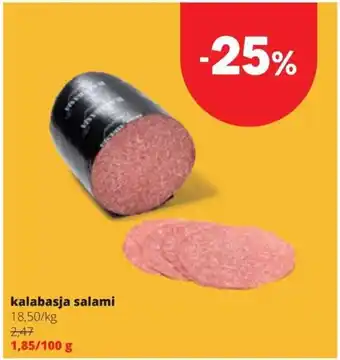 Spar Kalabasja Salami aanbieding