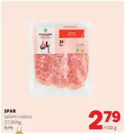 Spar Spar salami rustico aanbieding