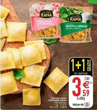 Cora Gevulde Pasta Giovanni Rana aanbieding