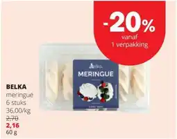 Spar Belka meringue aanbieding