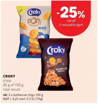Spar Croky chips aanbieding