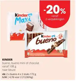 Spar Kinder aanbieding