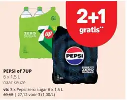 Spar Pepsi of 7up aanbieding