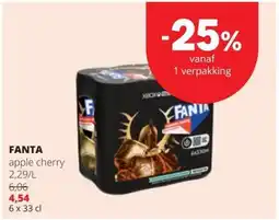 Spar Fanta apple cherry aanbieding