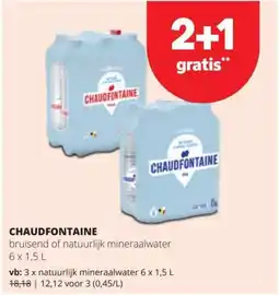 Spar Chaudfontaine bruisend of natuurlijk mineraalwater aanbieding