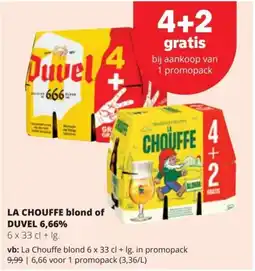 Spar La Chouffe Blond of Duvel 6,66% aanbieding