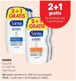 Spar Sanex douche aanbieding