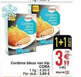 Cora Cordons Bleus Van Kip aanbieding