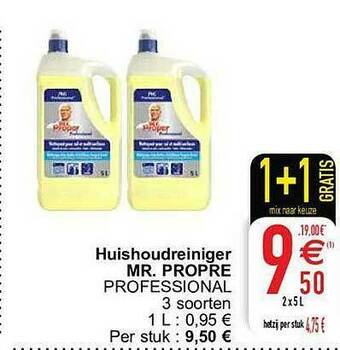 Cora Huishoudreiniger Mr Propre aanbieding