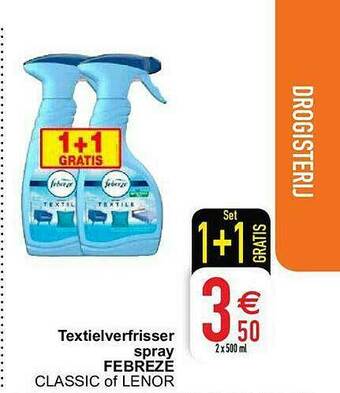 Cora Textielverfrisser Spray Febreze aanbieding