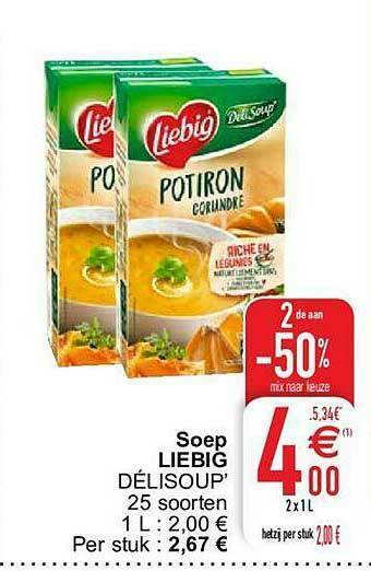 Cora Soep Liebig aanbieding