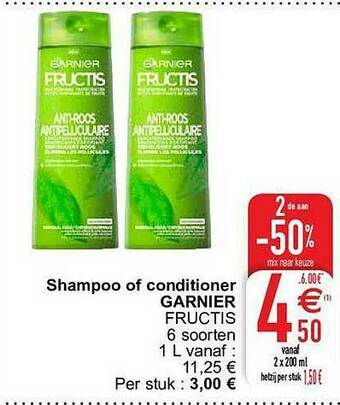 Cora Shampoo Of Conditioner Garnier aanbieding