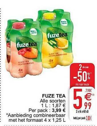 Cora Fuze Tea aanbieding