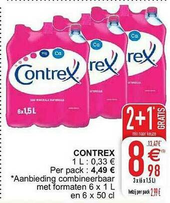 Cora Contrex aanbieding