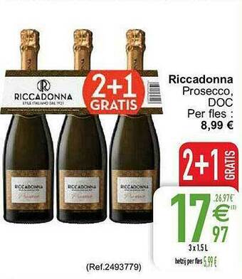 Cora Riccadonna Prosecco aanbieding