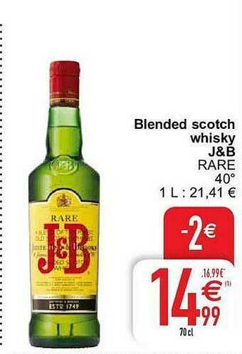 Cora Blended Scotch Whisky J&b Rare aanbieding